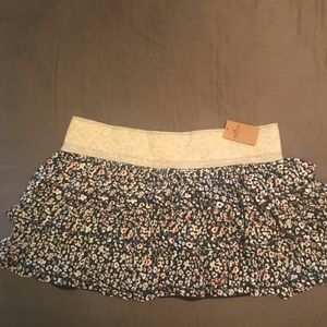 Hollister Layered Floral Mini Skirt